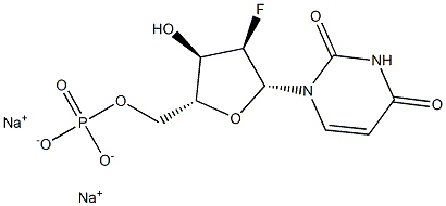 2'-氟-脱氧尿苷单磷酸 结构式