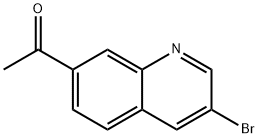 1-(3-溴喹啉-7-基)乙酮 结构式
