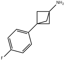3-(4-Fluorophenyl)bicyclo[1.1.1]pentan-1-amine 结构式