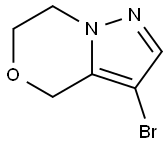 3-bromo-6,7-dihydro-4H-pyrazolo[5,1-c][1,4]oxazine 结构式