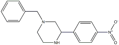 1-(3-硝基苯基)-1-苄基哌嗪 结构式