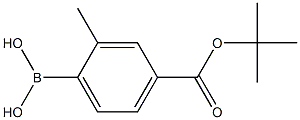 (4-(叔丁氧羰基)-2-甲基苯基)硼酸 结构式