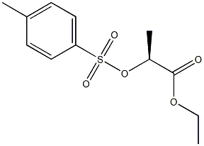 (S)-ethyl 2-(tosyloxy)propanoate 结构式