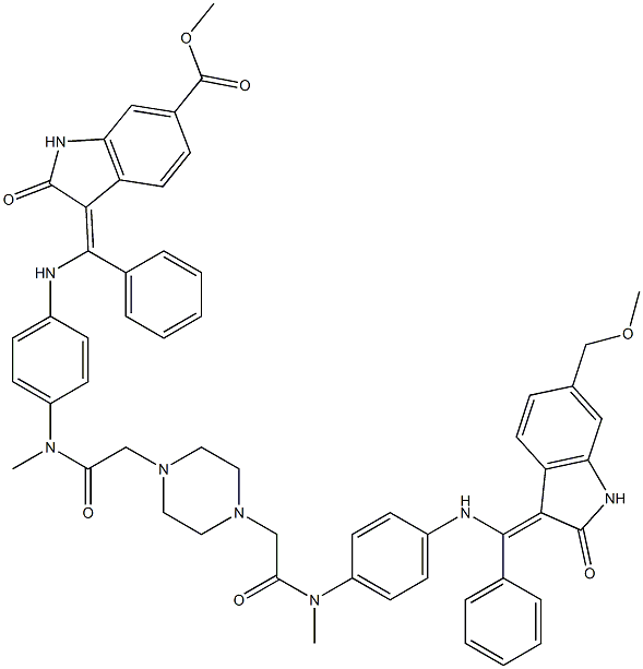 尼达尼布杂质C 结构式