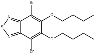 4,7-二溴-5,6-双(丁氧基)苯并[C] [1,2,5]噻二唑 结构式