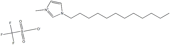 1-十二烷基-3-甲基咪唑三氟甲烷磺酸盐 结构式