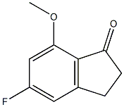 5-氟-7-甲氧基茚酮 结构式