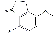 4-甲氧基-7-溴-1-茚酮 结构式