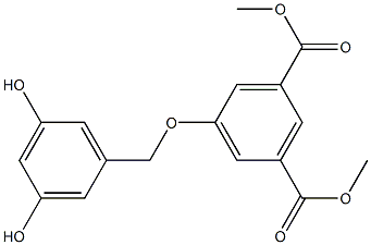 dimethyl 5-(3,5-dihydroxybenzyloxy)isophthalate 结构式