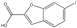 6-碘代苯并呋喃-2-羧酸 结构式