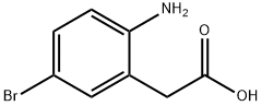 2-氨基-5-溴苯乙酸 结构式