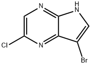 7-溴-2-氯-5H-吡咯并[2,3-B]吡嗪 结构式
