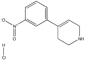 4-(3-nitrophenyl)-1,2,3,6-tetrahydropyridine hydrochloride 结构式