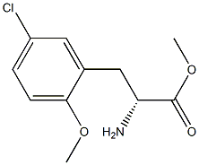 METHYL (2R)-2-AMINO-3-(5-CHLORO-2-METHOXYPHENYL)PROPANOATE 结构式