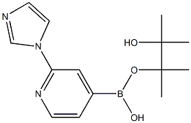 2-(1H-Imidazol-1-yl)pyridine-4-boronic acid pinacol ester 结构式
