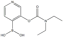 3-((Diethylcarbamoyl)oxy)pyridine-4-boronic acid 结构式