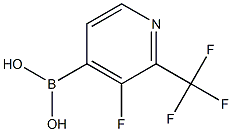 3-Fluoro-2-(trifluoromethyl)pyridine-4-boronic acid 结构式