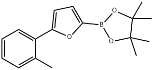 5-(2-Tolyl)furan-2-boronic acid pinacol ester 结构式