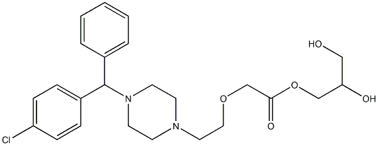 西替利嗪甘油酯杂质盐酸 结构式