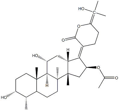 (24R)-24,25-Dihydro-24,25-dihydroxyfusidic acid-21,24-lactone 结构式