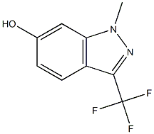 1-methyl-3-(trifluoromethyl)-1H-indazol-6-ol 结构式