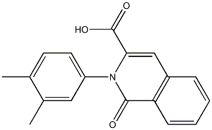 2-(3,4-dimethylphenyl)-1-oxo-1,2-dihydroisoquinoline-3-carboxylic acid 结构式