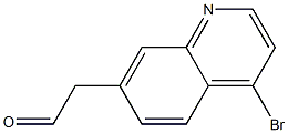 2-(4-bromoquinolin-7-yl)acetaldehyde 结构式