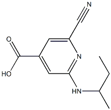 2-(sec-butylamino)-6-cyanoisonicotinic acid 结构式