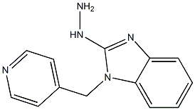 2-hydrazinyl-1-(pyridin-4-ylmethyl)-1H-benzo[d]imidazole 结构式