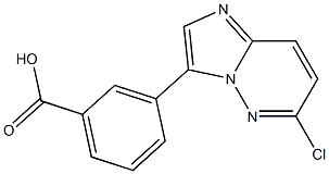 3-(6-chloroimidazo[1,2-b]pyridazin-3-yl)benzoic acid 结构式