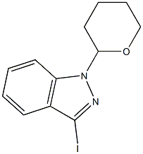 3-iodo-1-(tetrahydro-2H-pyran-2-yl)-1H-indazole 结构式