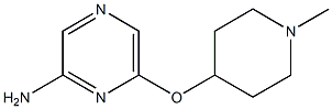 6-(1-methylpiperidin-4-yloxy)pyrazin-2-amine 结构式