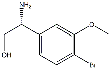 (R)-2-amino-2-(4-bromo-3-methoxyphenyl)ethanol 结构式