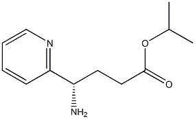 (S)-isopropyl 4-amino-4-(pyridin-2-yl)butanoate 结构式