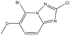 5-Bromo-2-chloro-6-methoxy-[1,2,4]triazolo[1,5-a]pyridine 结构式