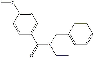 N-Benzyl-N-ethyl-4-methoxybenzamide 结构式