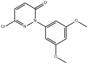 6-chloro-2-(3,5-dimethoxyphenyl)pyridazin-3(2H)-one 结构式