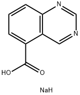 喹唑啉-5-甲酸钠 结构式