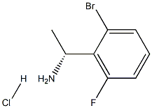 (1R)-1-(2-BROMO-6-FLUOROPHENYL)ETHYLAMINE HYDROCHLRIDE 结构式