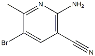 2-Amino-5-bromo-6-methyl-nicotinonitrile 结构式