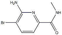 6-Amino-5-bromo-pyridine-2-carboxylic acid methylamide 结构式