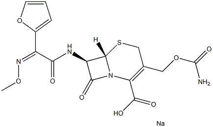 原料药头孢呋辛钠 杂质F 结构式