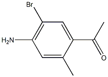 1-(4-Amino-5-bromo-2-methyl-phenyl)-ethanone 结构式