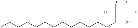 十六醇-D4氘代 结构式