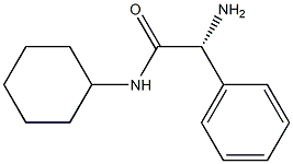 (R)-2-amino-N-cyclohexyl-2-phenylacetamide 结构式