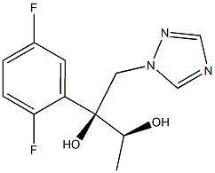 (2S,3S)-2-(2,5-二氟苯基)-1-(1H-1,2,4-三唑-1-基)丁烷-2,3-二醇 结构式