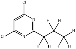 4,6-Dichloro-2-(n-propyl-d7)-pyrimidine 结构式