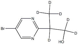 5-Bromo-2-(hydroxy-1-methylethyl-d6)-pyrimidine 结构式