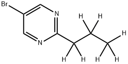 5-Bromo-2-(n-propyl-d7)-pyrimidine 结构式