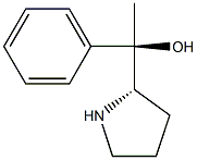 (R)-1-苯基-1-((S)-吡咯烷-2-基)乙醇 结构式